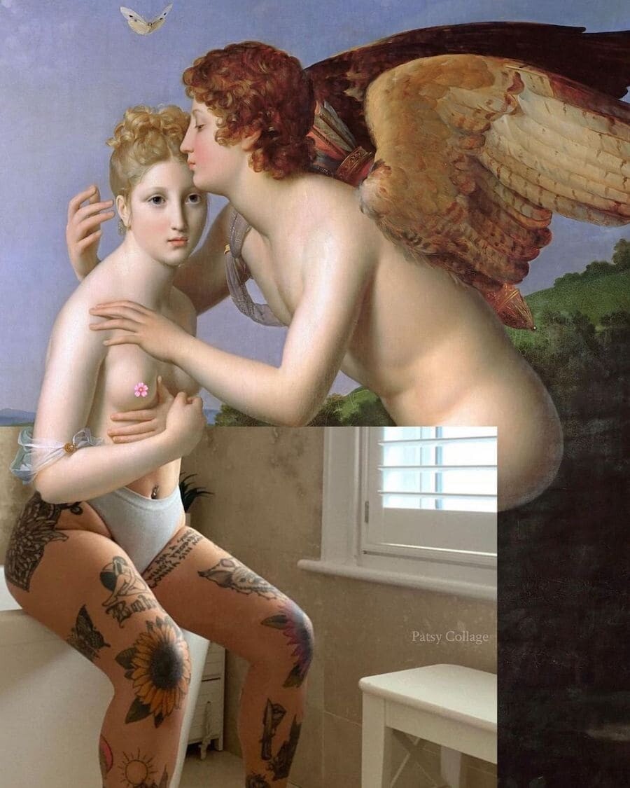 patsy collages obras arte tatuajes estetica trash 10
