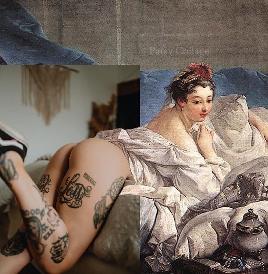 patsy collages obras arte tatuajes estetica trash 4