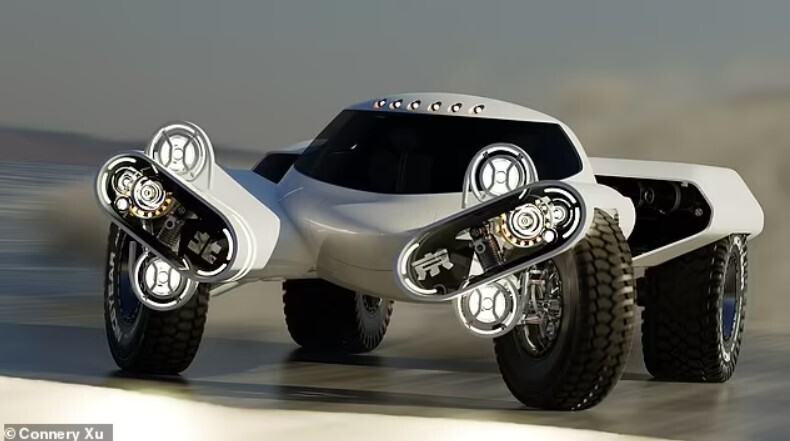 connery xu the huntress cazadora coche electrico todoterreno futuro ruedas girar