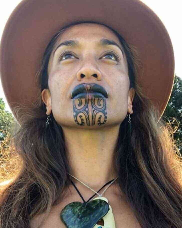oriini kaipara maori tatuaje cara noticias presentadora historia 4
