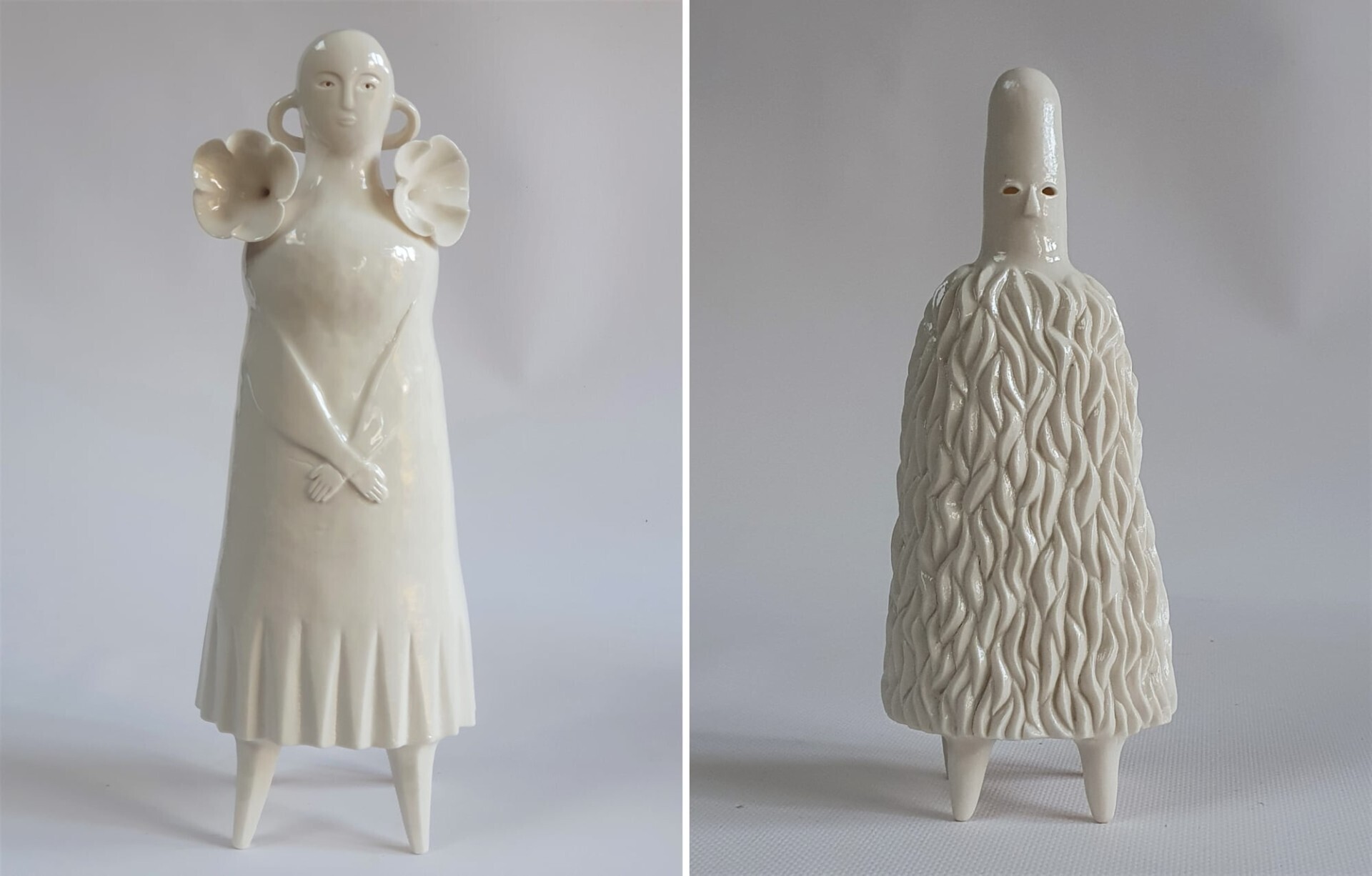 sophie woodrow figuras ceramica ejercito inquietante raro seres diminutos 2
