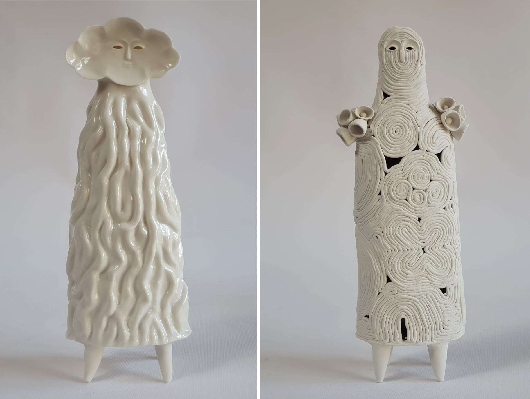 sophie woodrow figuras ceramica ejercito inquietante raro seres diminutos 4