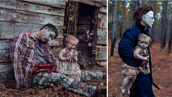 Una madre trasforma a su bebé en una peligrosísima zombie para Halloween