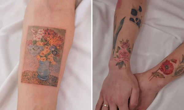 Arte, historia y naturaleza toman forma y color de delicados tatuajes