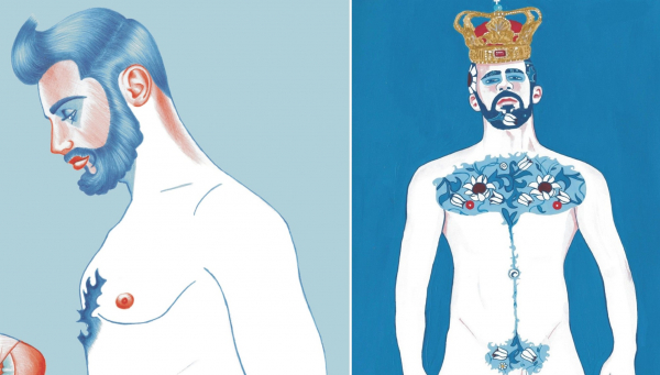 Homoerotismo surrealista en las provocativas ilustraciones de Vilela Valentin
